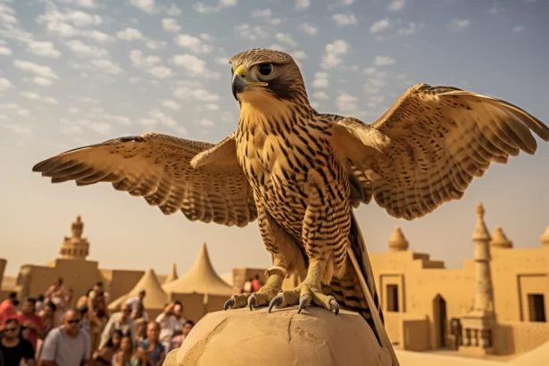 Qasr Al Sarab Falcon show